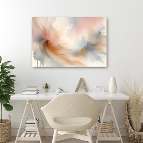 OBRAZ AKVARELOVÉ JEMNÉ TAHY - OBRAZY ABSTRAKTNÍ TVARY - OBRAZY