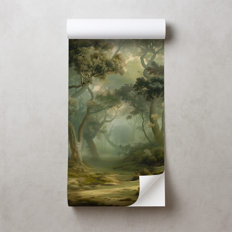 TAPET AUTOADEZIV TRECERE MISTERIOASĂ PRIN PĂDURE - TAPET JUNGLĂ - TAPETURI
