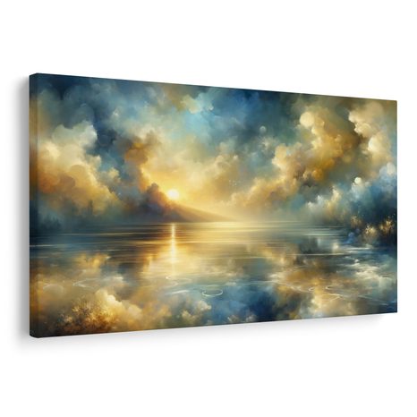 OBRAZ SLUNEČNÍ PAPRSKY NA VODĚ - OBRAZY VÝCHOD A ZÁPAD SLUNCE - OBRAZY