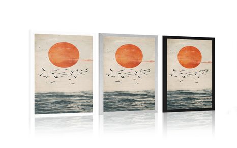 PLAGÁT JAPANDI MESIAC NAD MOROM - JAPANDI - PLAGÁTY