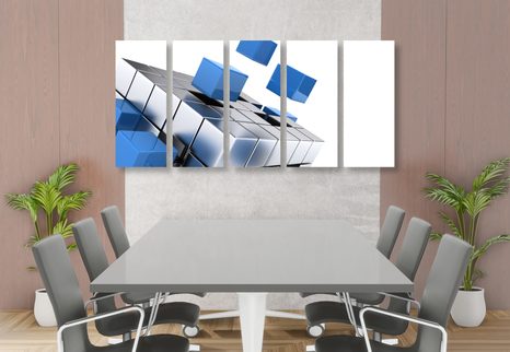 QUADRI 5 PEZZI – CUBO STRATEGICO - QUADRI DI NATURE MORTE - STAMPE E QUADRI