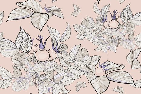 CARTA DA PARATI – GIARDINO CON TOCCO AUTUNNALE - CARTA DA PARATI NATURA - CARTA DA PARATI