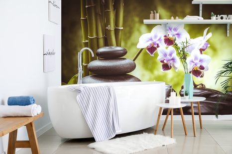 CARTA DA PARATI – NATURA MORTA SPA - CARTA DA PARATI FENG SHUI - CARTA DA PARATI