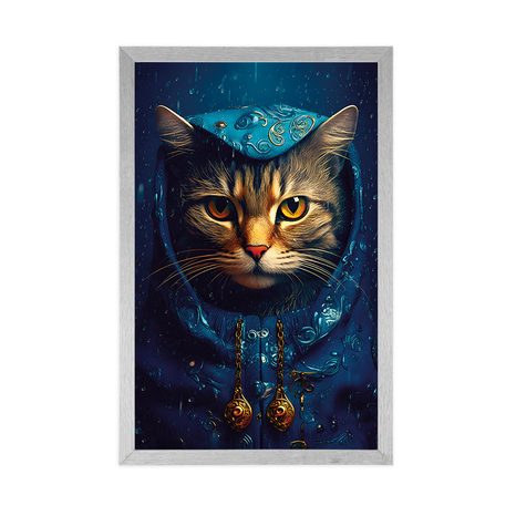 PLAKÁT MODRO-ZLATÁ KOČKA - VLÁDCI ŽIVOČIŠNÉ ŘÍŠE - PLAKÁTY