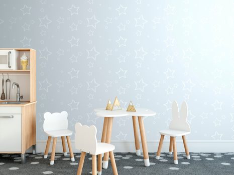 TAPETA ŠEDÉ VESMÍRNÉ HVĚZDIČKY - VZOROVANÉ TAPETY - TAPETY