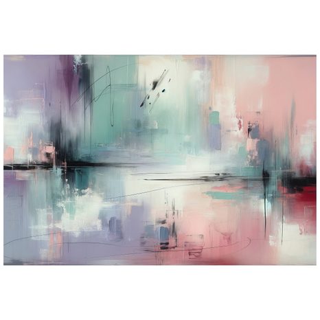 SELBSTKLEBENDE TAPETE PASTELLFARBENE ABSTRAKTE PINSELSTRICHE - ABSTRAKTE TAPETEN - TAPETEN