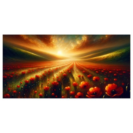 OBRAZ MÁKY NA OBZORU - OBRAZY POLE A LOUKY - OBRAZY