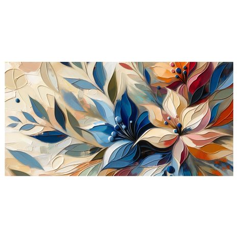 OBRAZ ABSTRAKTNÍ KVĚTINOVÁ KOMPOZICE - OBRAZY - TOTÁLNÍ VÝPRODEJ 🔥