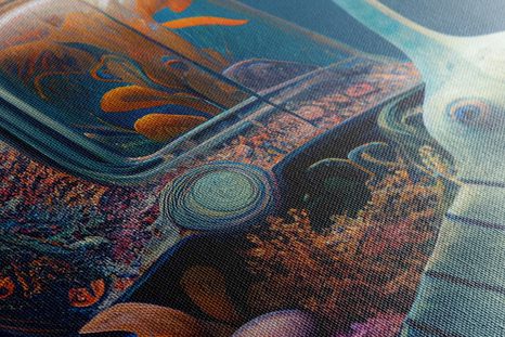 STAMPA SU TELA – CHIOCCIOLA SURREALISTA - QUADRI DEL MONDO SOTTOMARINO - STAMPE E QUADRI