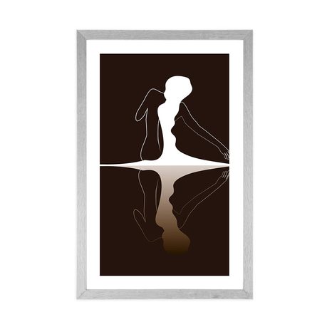 PLAGÁT S PASPARTOU ŽENSKÉ TAJOMSTVO - MOTÍVY Z NAŠEJ DIELNE - PLAGÁTY