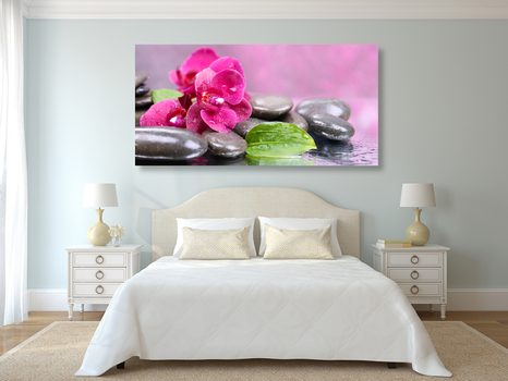 OBRAZ ORCHIDEJ S NÁDECHEM RELAXU - OBRAZY FENG SHUI - OBRAZY