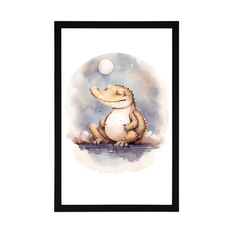 POSTER – COCCODRILLO SOGNANTE - ANIMALI DA SOGNO - POSTER