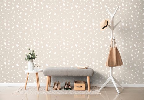 TAPETA LIDOVÝ MOTIV V HNĚDÉM PROVEDENÍ - VINTAGE A RETRO TAPETY - TAPETY