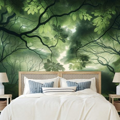 TAPETA ZELENÝ LESNÍ RÁJ - TAPETY STROMY - TAPETY