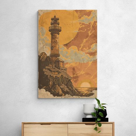 TABLOU FARUL PORTOCALIU DE BASM - TABLOU NATURĂ ȘI PEISAJE NATURALE - TABLOURI