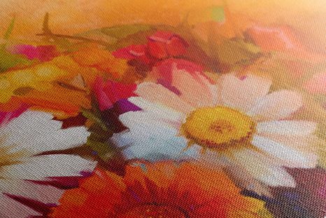 WANDBILD SCHÖNER BLUMENSTRAUSS - BILDER BLUMEN - BILDER