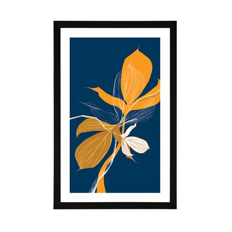 PLAKÁT S PASPARTOU HARMONIE LISTŮ - MOTIVY Z NAŠÍ DÍLNY - PLAKÁTY