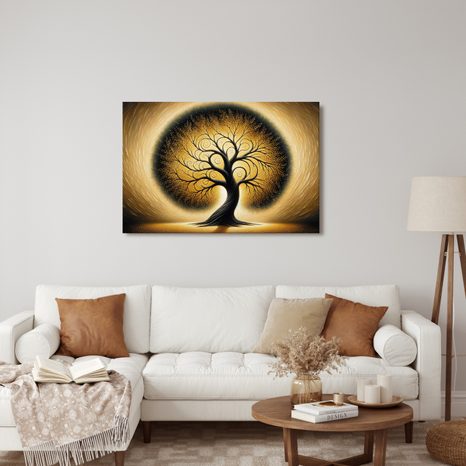 OBRAZ STROM ŽIVOTA VE ZLATĚ - OBRAZY STROMY ŽIVOTA - OBRAZY