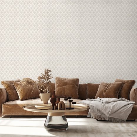 SAMOLEPÍCÍ TAPETA SVĚTLÉ BÉŽOVÉ GEOMETRICKÉ VZORY - ΤΑΠΕΤΣΑΡΊΑ ΜΕ ΣΧΈΔΙΑ - ΤΑΠΕΤΣΑΡΊΕΣ