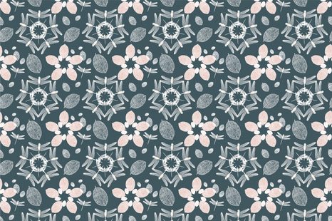 CARTA DA PARATI – LIBELLULE NEL CERCHIO MANDALA - CARTA DA PARATI SCHEMA - CARTA DA PARATI