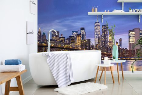 FOTOTAPETE BRÜCKE IN BROOKLYN - TAPETEN VON STÄDTEN - TAPETEN