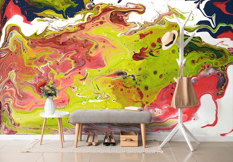 CARTA DA PARATI AUTOADESIVA – ASTRAZIONE ACRILICA - CARTA DA PARATI AUTOADESIVE - CARTA DA PARATI