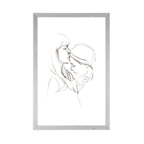 PLAKÁT S PASPARTOU BEZPODMÍNEČNÁ LÁSKA - ŽENY - PLAKÁTY