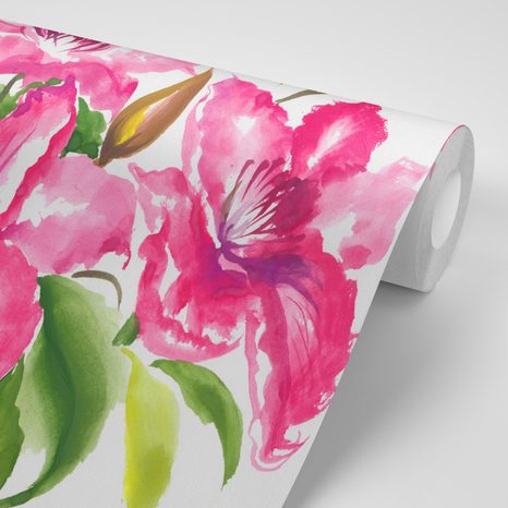 CARTA DA PARATI – FIORI SPLENDIDI - CARTA DA PARATI CON FIORI - CARTA DA PARATI