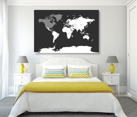 ΕΙΚΌΝΑ ΣΕ ΜΟΝΤΈΡΝΟ ΧΆΡΤΗ ΑΠΌ ΦΕΛΛΌ ΜΕ ΑΣΠΡΌΜΑΥΡΗ ΑΠΌΧΡΩΣΗ - ΠΊΝΑΚΕΣ ΣΤΟ ΦΕΛΛΌ - ΠΊΝΑΚΕΣ