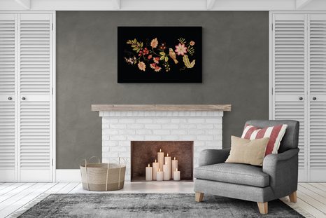 WANDBILD VOGEL MIT VOLKSMOTIV - STILLLEBEN-BILDER - BILDER