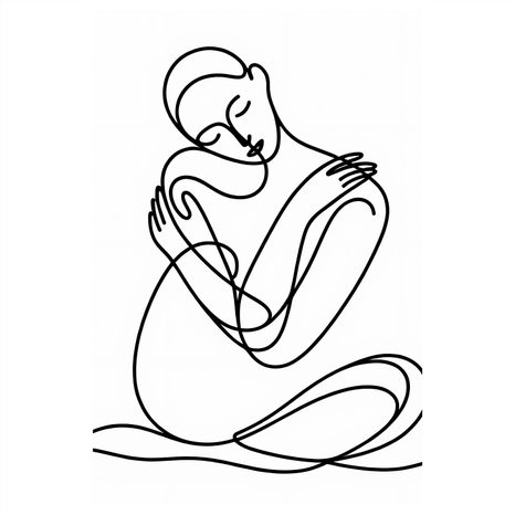 OBRAZ LÁSKYPLNÉ SPOJENÍ LINIÍ - OBRAZY ŽENY - OBRAZY