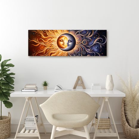WANDBILD SONNENKUSS - WANDBILDER MOND - BILDER