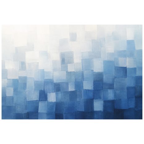 ZELFKLEVEND FOTOBEHANG ABSTRACTE BLAUWE GEOMETRISCHE VLAKKEN - FOTOBEHANG ABSTRACT - FOTOBEHANG
