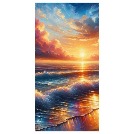OBRAZ VLNY PŘI ZÁPADU SLUNCE - OBRAZY VÝCHOD A ZÁPAD SLUNCE - OBRAZY