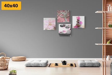 SET DI QUADRI – FENG SHUI IN STILE DELICATO - COLLEZIONI DI QUADRI - STAMPE E QUADRI