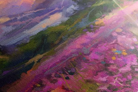 TABLOU PICTURĂ ÎN ULEI PEISAJUL MULTICOLOR - TABLOU NATURĂ ȘI PEISAJE NATURALE - TABLOURI