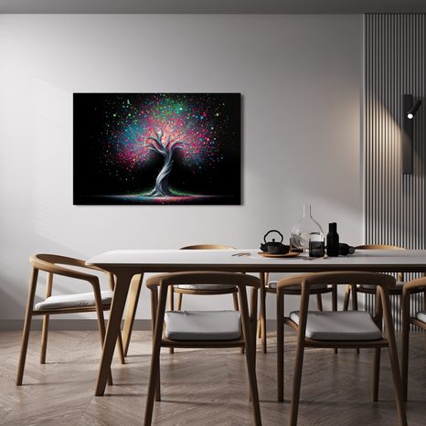 OBRAZ STROM ŽIVOTA V BAREVNÉM VESMÍRU - OBRAZY STROMY ŽIVOTA - OBRAZY