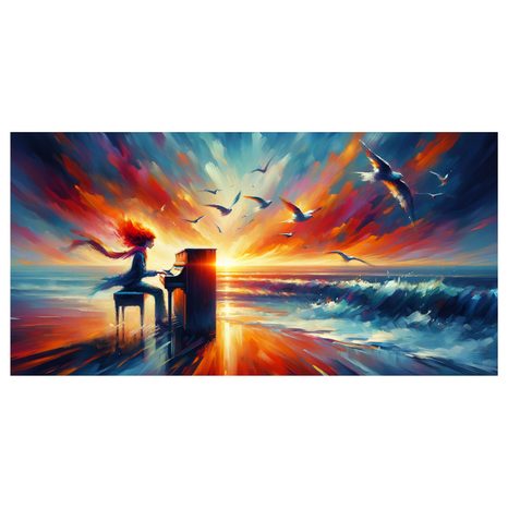 WANDBILD MUSIK DES MEERES - BILDER MEER UND STRAND - BILDER