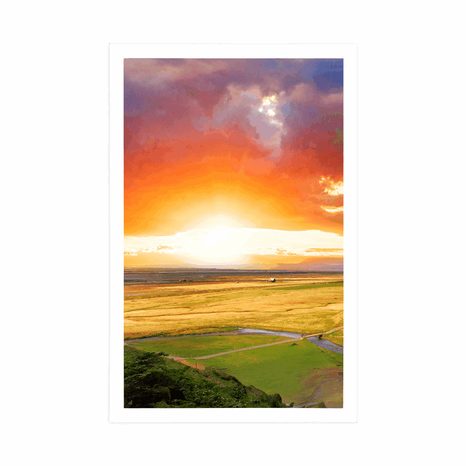 AFFICHE – VUE MAGNIFIQUE EN ISLANDE - NATURE - AFFICHES