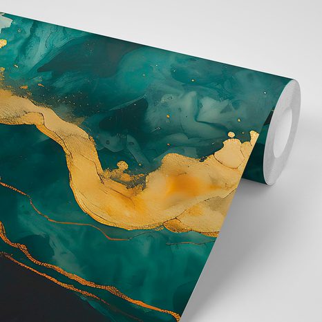 TAPÉTA ZÖLD MÁRVÁNY HATÁSÚ - MÁRVÁNY TAPÉTA - TAPÉTÁK