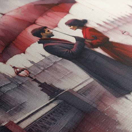 WANDBILD LIEBESPAAR IN LONDON - BILDER MIT LIEBESMOTIVEN - BILDER