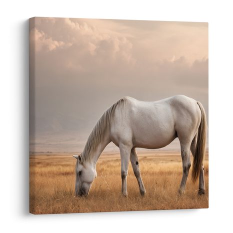 OBRAZ OSAMĚLÝ KŮŇ NA LOUCE - OBRAZY KONĚ - OBRAZY