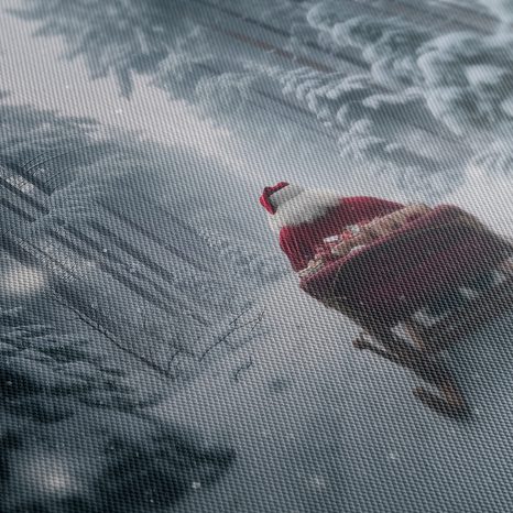 VÁNOČNÍ OBRAZ POHÁDNOVÝ SANTA V LESE - VÁNOČNÍ A ZIMNÍ OBRAZY - PICTURES