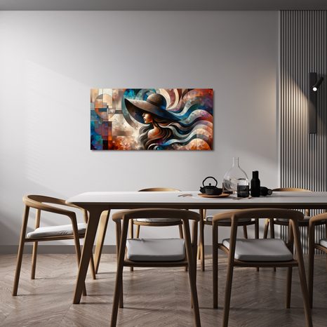 OBRAZ ABSTRAKTNÍ PORTRÉT ŽENY - OBRAZY ŽENY - OBRAZY