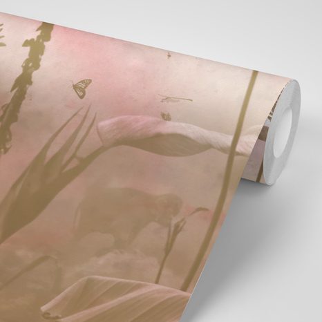 SAMOLEPIACA TAPETA DŽUNGĽA V NÁRUČÍ ZVIERAT - SAMOLEPIACE TAPETY - TAPETY