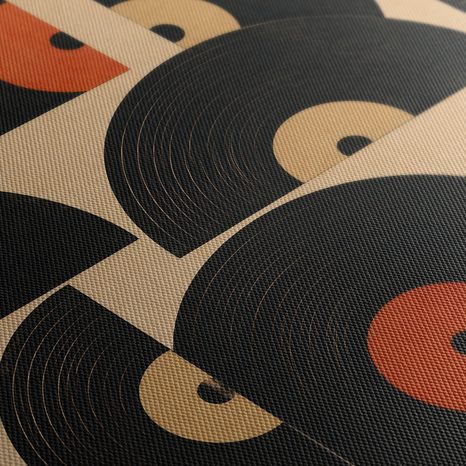 WANDBILD MUSIKALISCHE RETRO-SYMPHONIE - MUSIKBILDER - BILDER