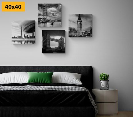 SET OBRAZŮ TEMNOTA NAD MĚSTEM - SESTAVY OBRAZŮ - OBRAZY