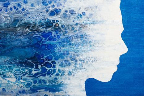 SAMOLEPÍCÍ TAPETA ABSTRAKTNÍ PROFIL ŽENY - SAMOLEPÍCÍ TAPETY - TAPETY