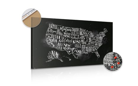 ΕΙΚΌΝΑ ΣΤΟΝ ΕΚΠΑΙΔΕΥΤΙΚΌ ΧΆΡΤΗ ΤΩΝ ΗΠΑ ΑΠΌ ΦΕΛΛΌ ΜΕ ΜΕΜΟΝΩΜΈΝΕΣ ΠΟΛΙΤΕΊΕΣ - ΠΊΝΑΚΕΣ ΣΤΟ ΦΕΛΛΌ - ΠΊΝΑΚΕΣ