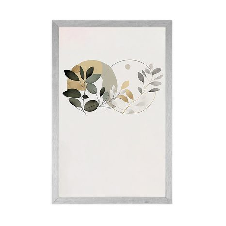 PLAKÁT BOHO LÍSTKY V KRUZÍCH - BOTANICKÉ - PLAKÁTY